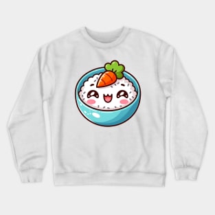 Charming Kawaii Rice Bowl Crewneck Sweatshirt